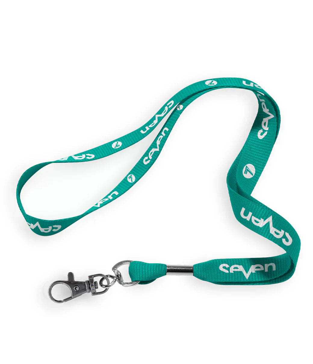 Seven Mx Brand Lanyard Aqua