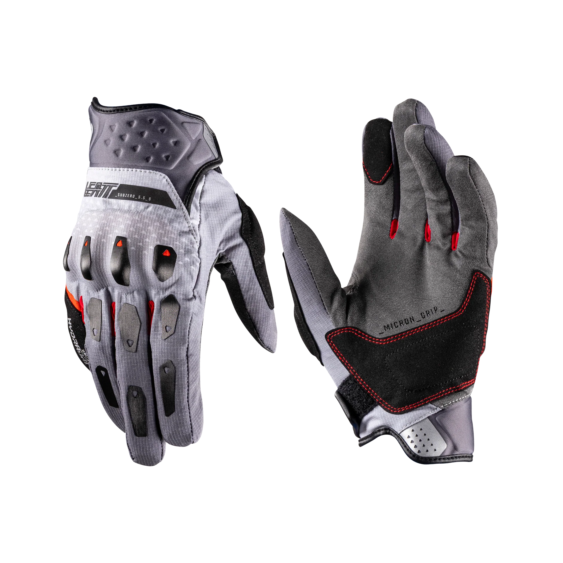 Guante Leatt ADV SubZero 5.5 Short Iron/Grey