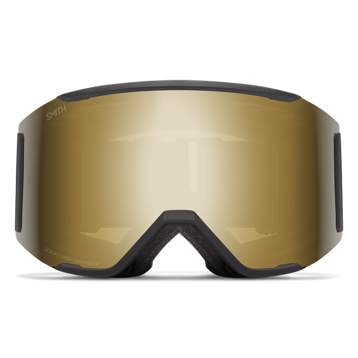 Antiparra Nieve SMITH Squad MAG Black ChromaPop™ Sun Black Gold Mirror Lens