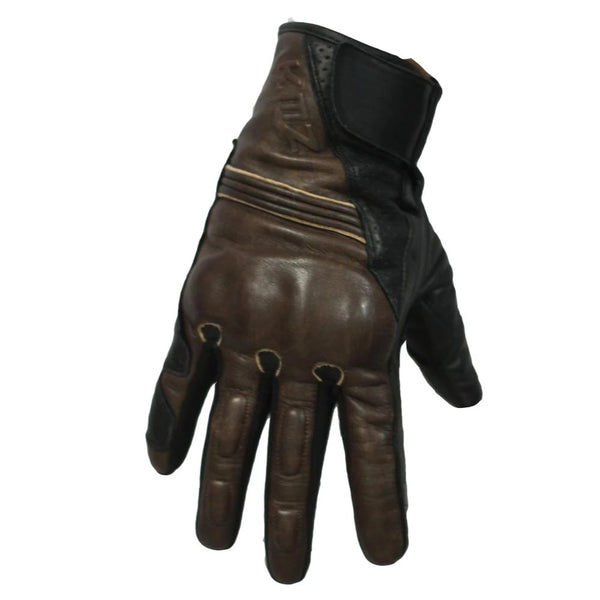 Guantes Moto Calle KMZ Cortos Retro Cafe