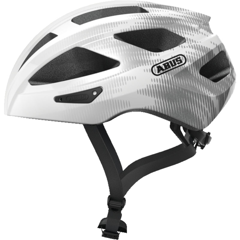 Abus Casco Bicicleta – Macator White Silver - Rideshop