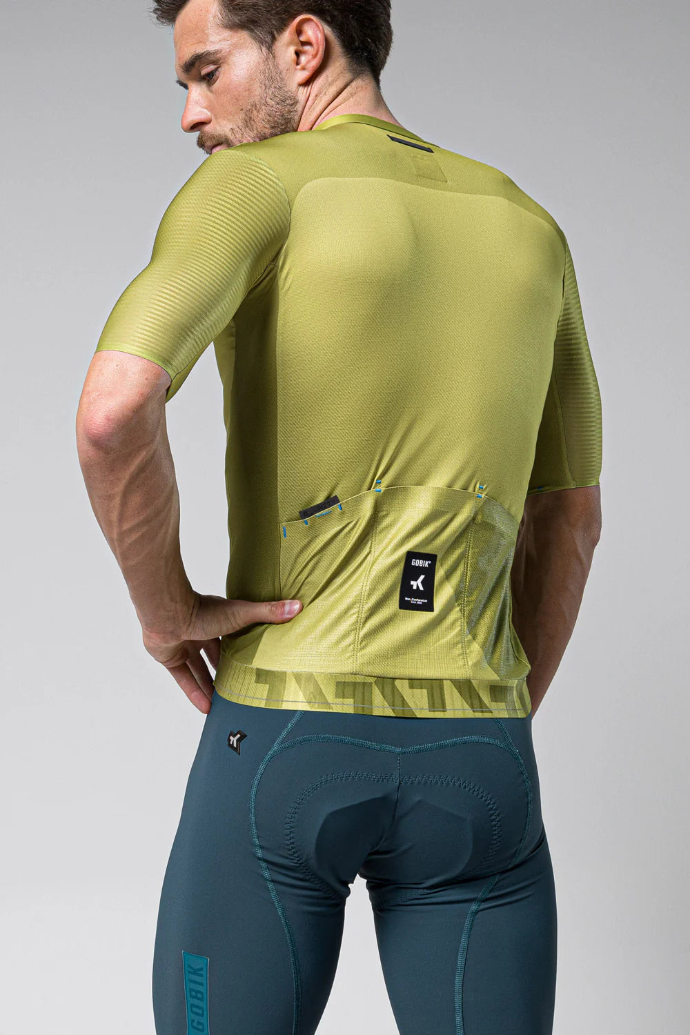 Maillot Manga Corta Magnitude Hombre Split Green