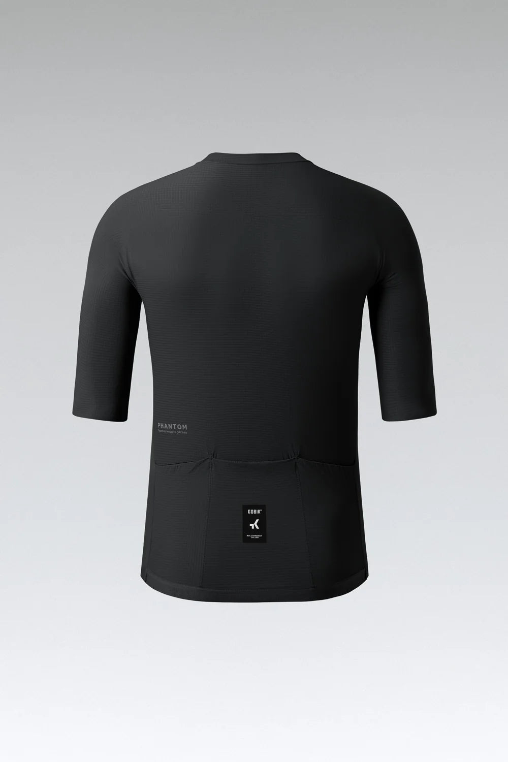 Gobik Maillot Manga Corta Phantom Unisex Jet Black