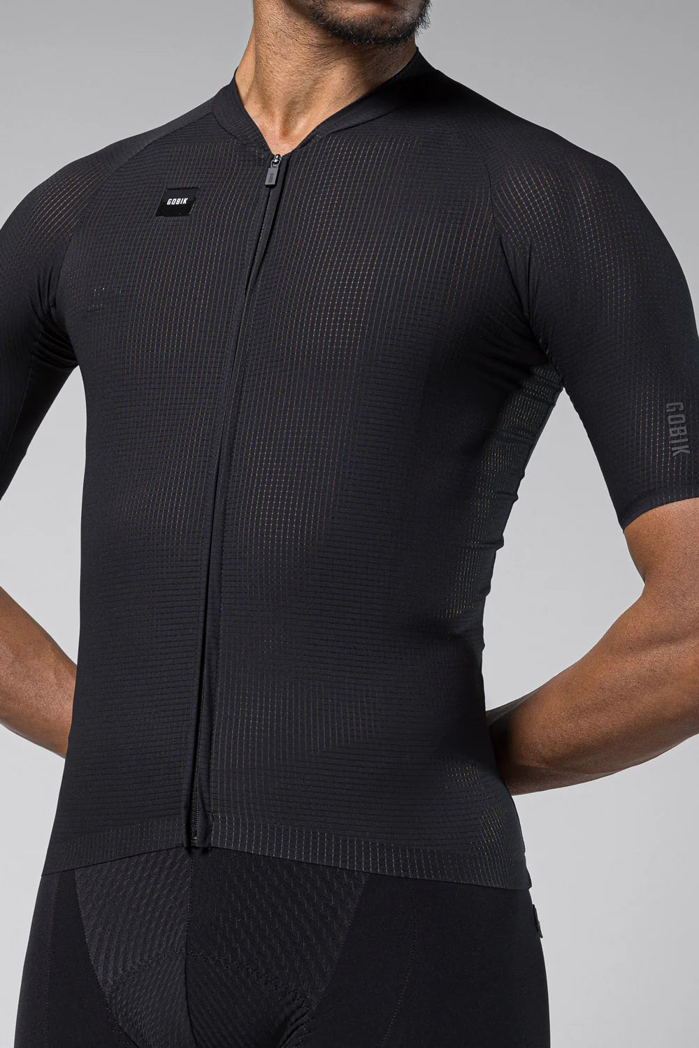 Gobik Maillot Manga Corta Phantom Unisex Jet Black