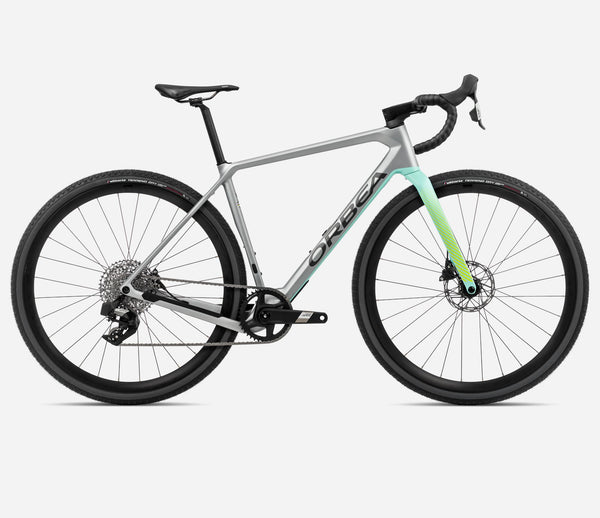 Orbea Bicicleta Terra M41Eteam 1X Stone Silver (Matt)-Ice Green (Gloss) - Rideshop