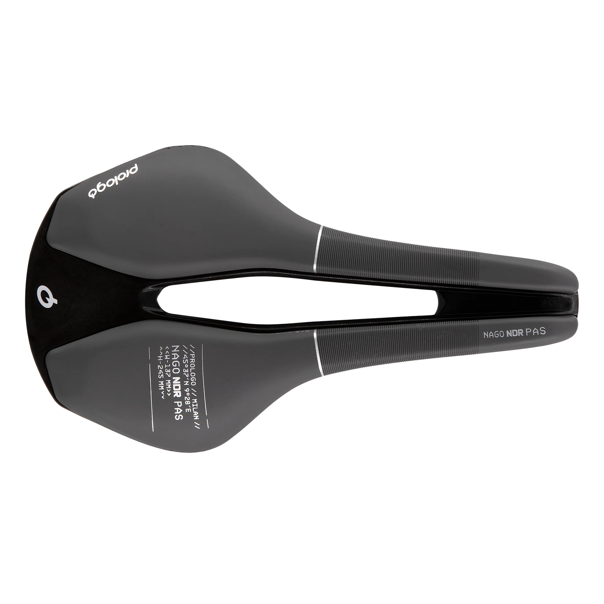 Asiento Prologo Nago NDR PAS Tirox 137mm Antracita