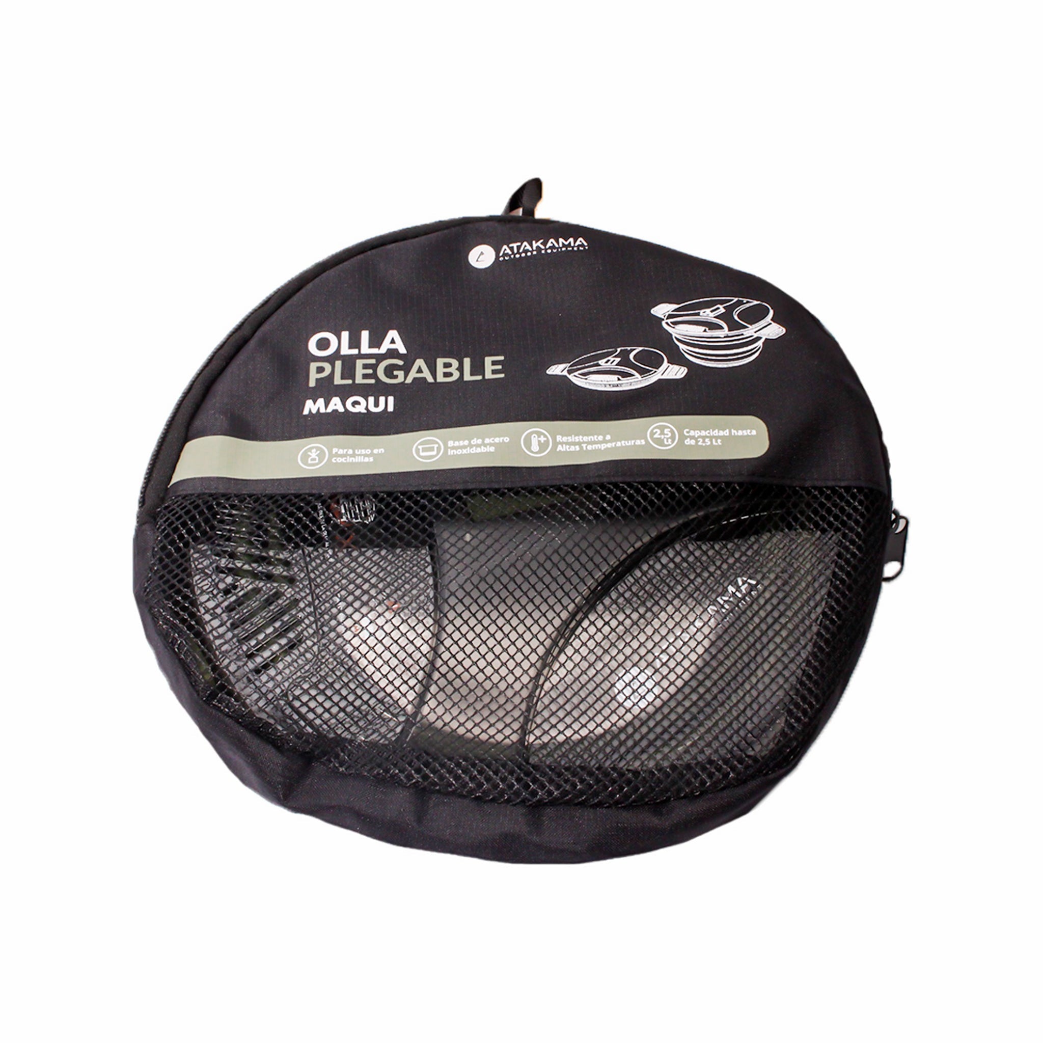 Olla plegable Maqui 2,5 lt Atakama Outdoor - Rideshop
