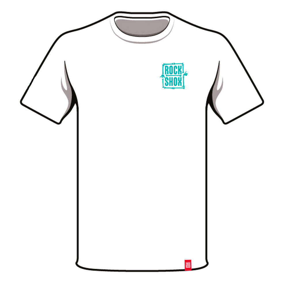 Polera ROCK SHOX First There Blanco XL - Rideshop