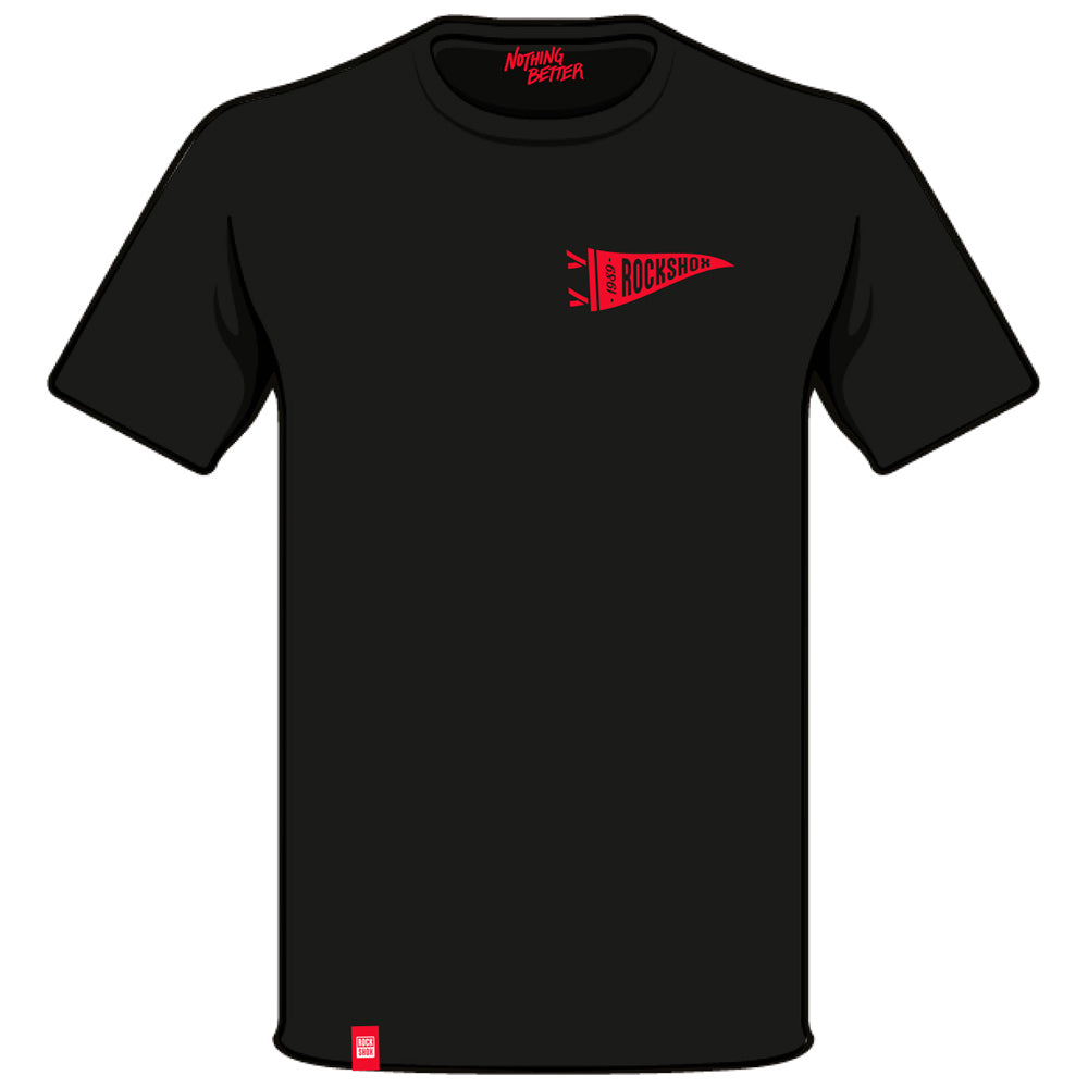 Polera ROCK SHOX Pennant Negro M - Rideshop