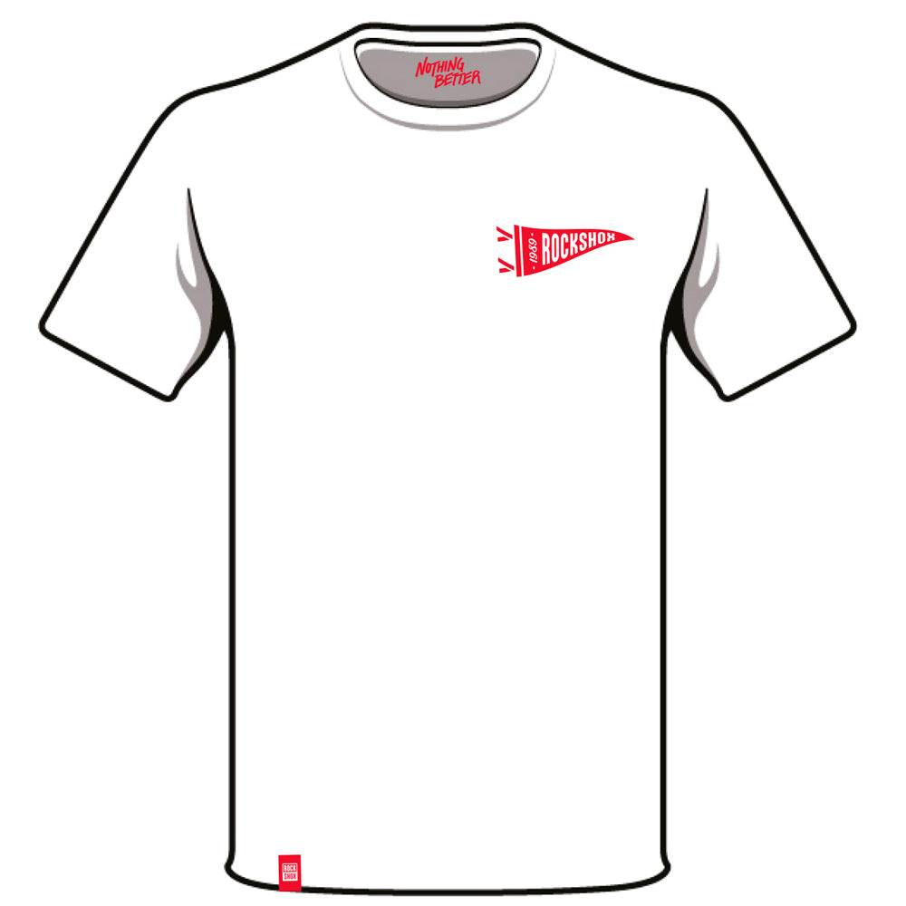 Polera ROCK SHOX Pennant Blanco M - Rideshop