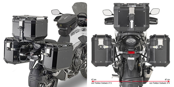 Givi Anclaje Lateral Para Maletas PL One Fit Para Maletas Laterales Monokey Cam-Side Para Honda CB 500 X 2019-2023