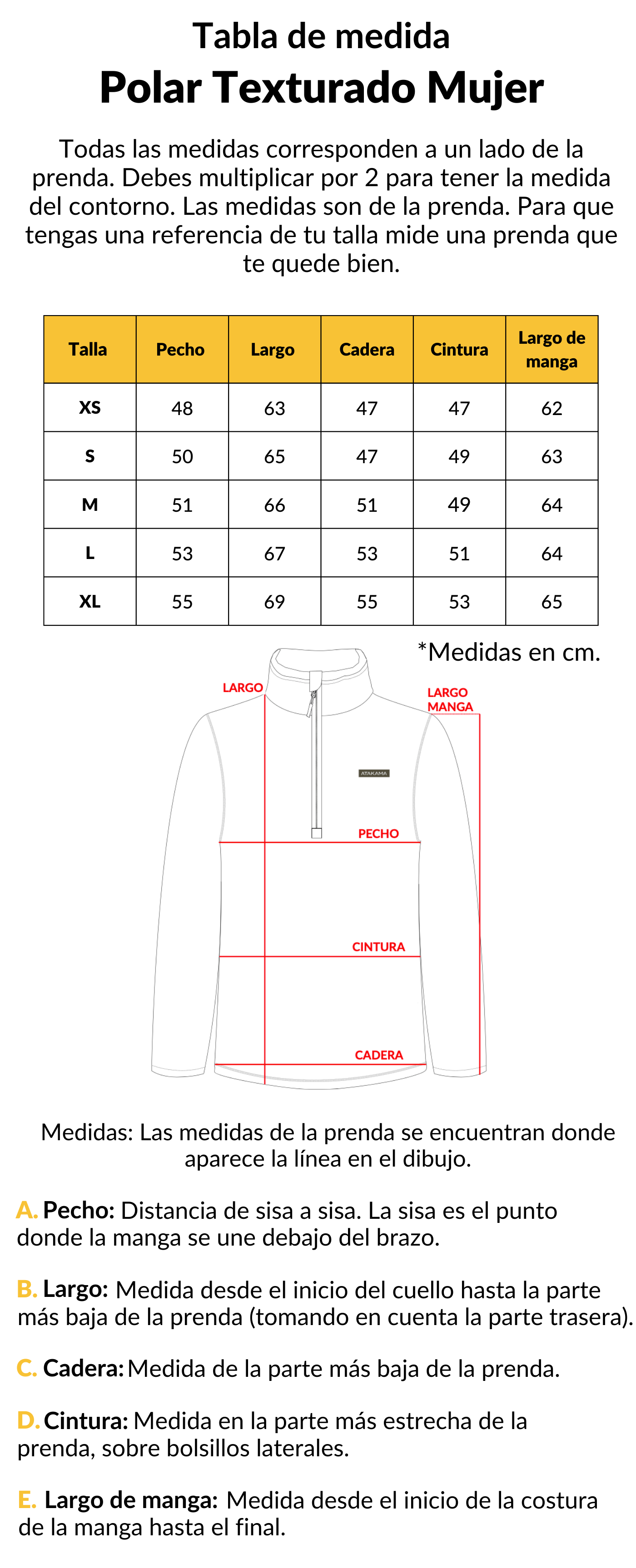 Polar Texturado Mujer Ventisquero Rosado - Atakama Outdoor