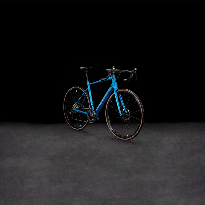 Bicicleta Ruta Cube Attain Race Aro 700c Azul Spectral