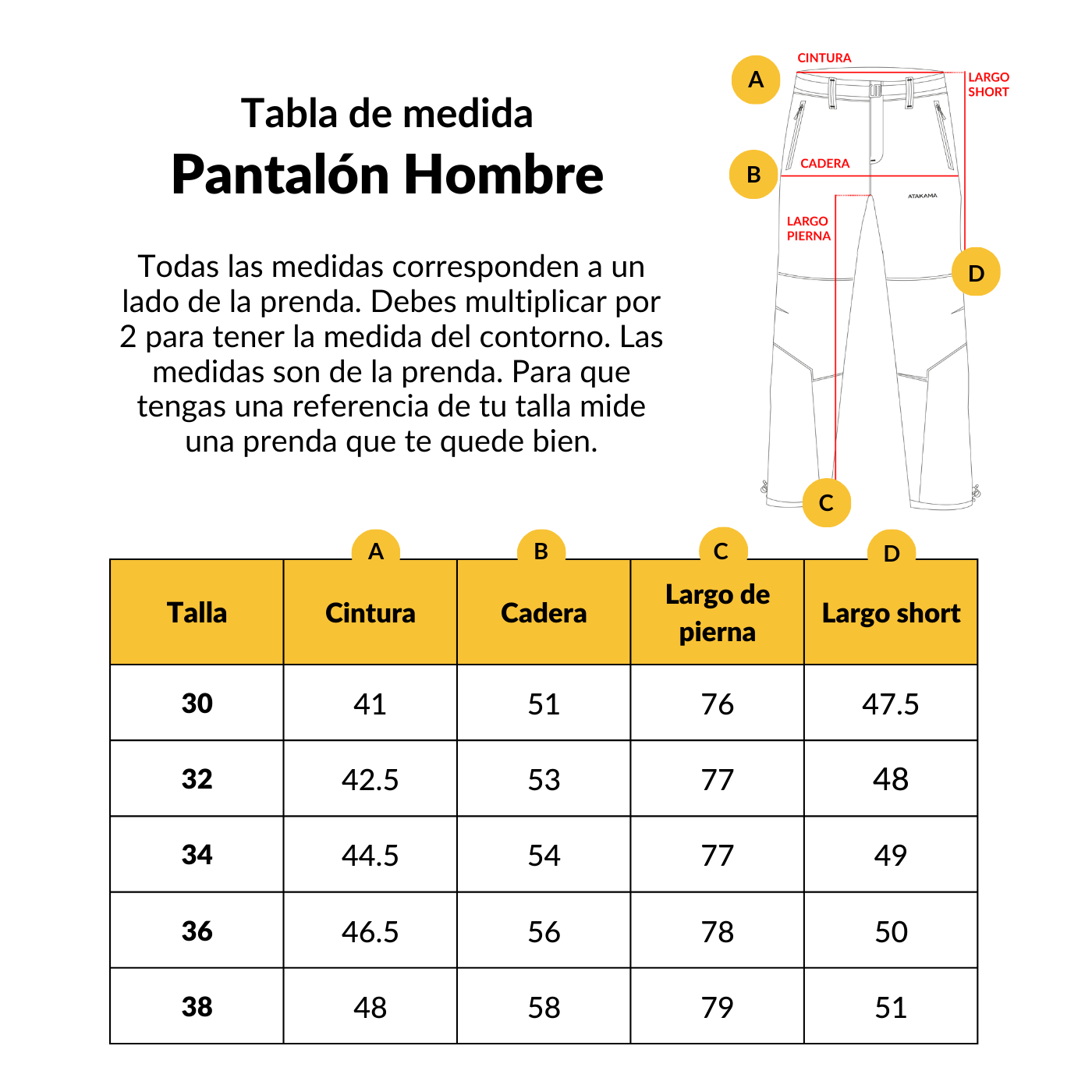 Pantalón de Trekking Desmontable Andino Hombre Atakama Outdoor - Rideshop