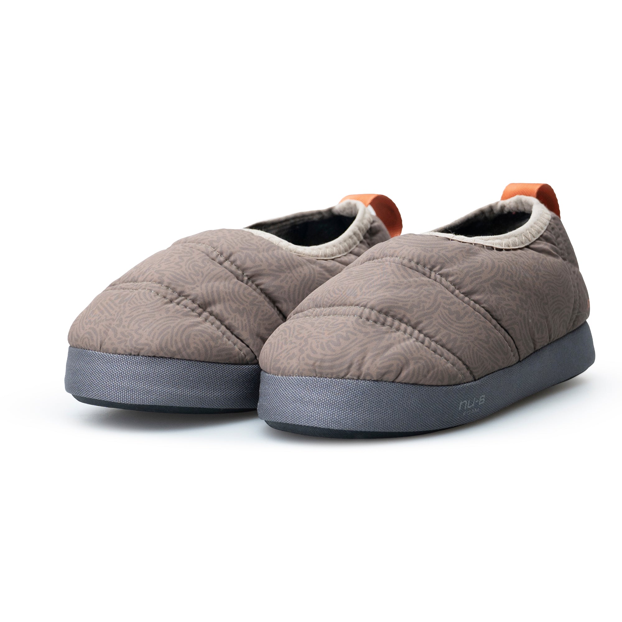 Pantuflas térmicas Futaleufú Niños SOFT Nu-B Foam Beige Verde Musgo Print