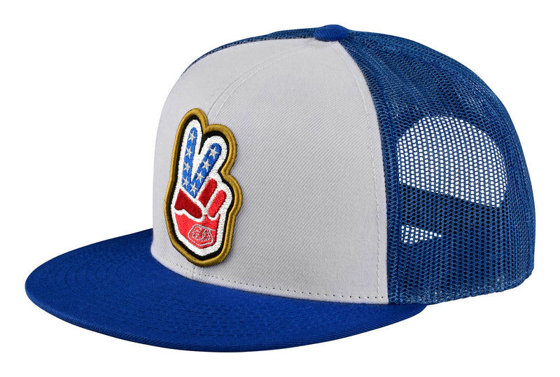 Troy Lee Designs Jockey Snapback Peace Out Azul/Crema - Rideshop