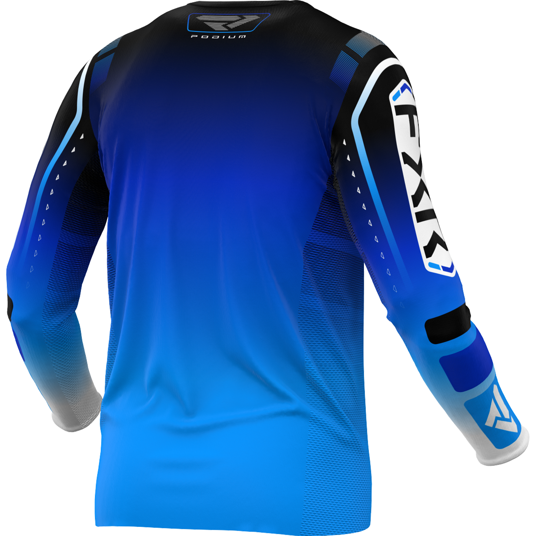 Polera Moto FXR Podium Azul/Blanco