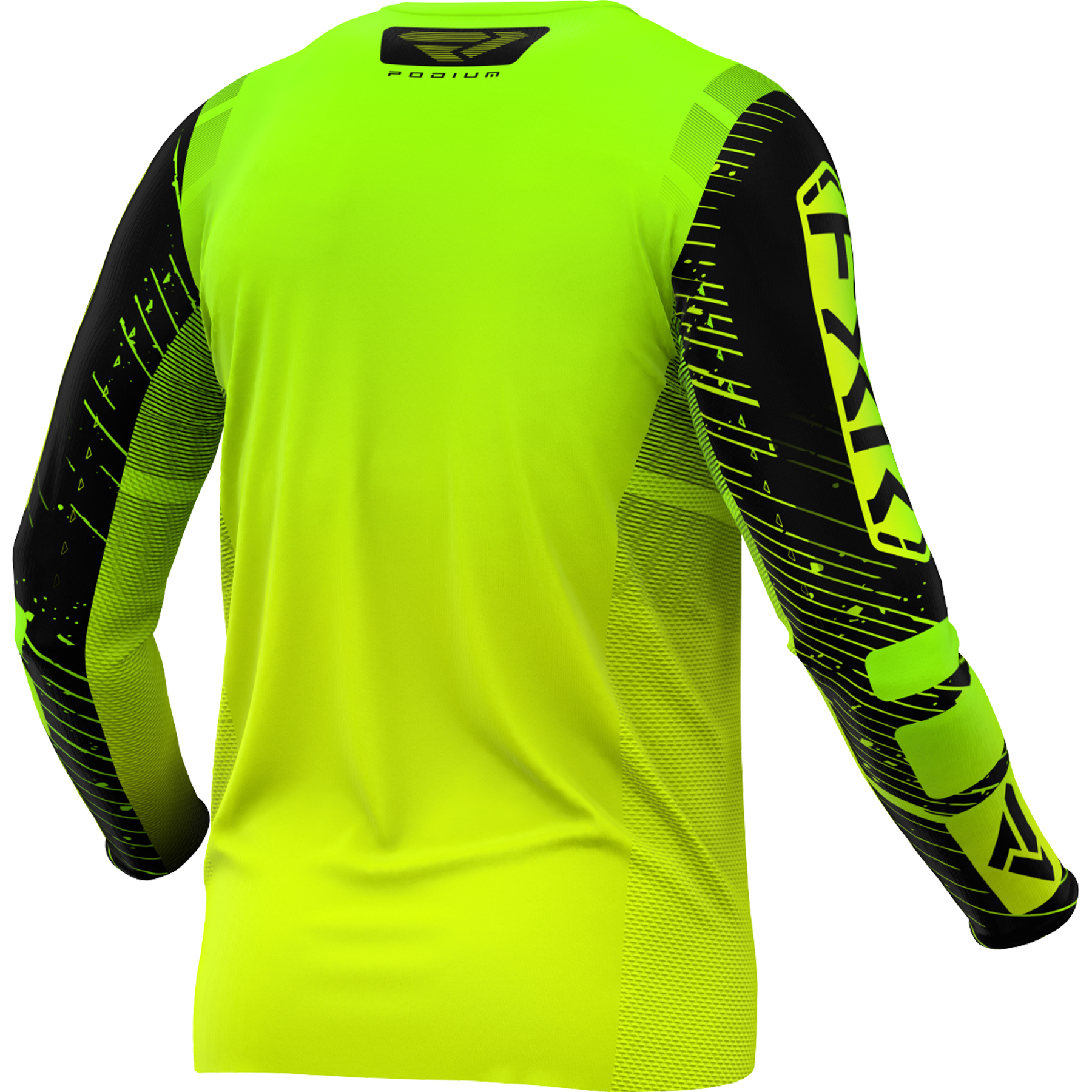 Polera Moto FXR Podium Hivis/Lime/Negro