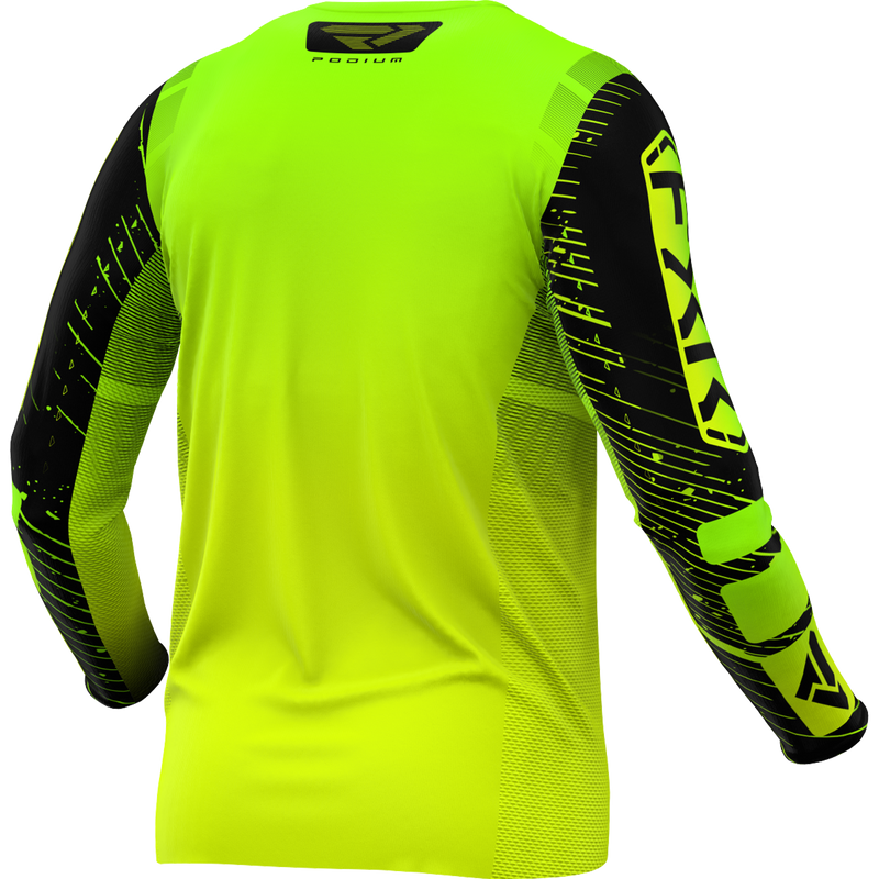 Polera Moto FXR Podium Hivis/Lime/Negro