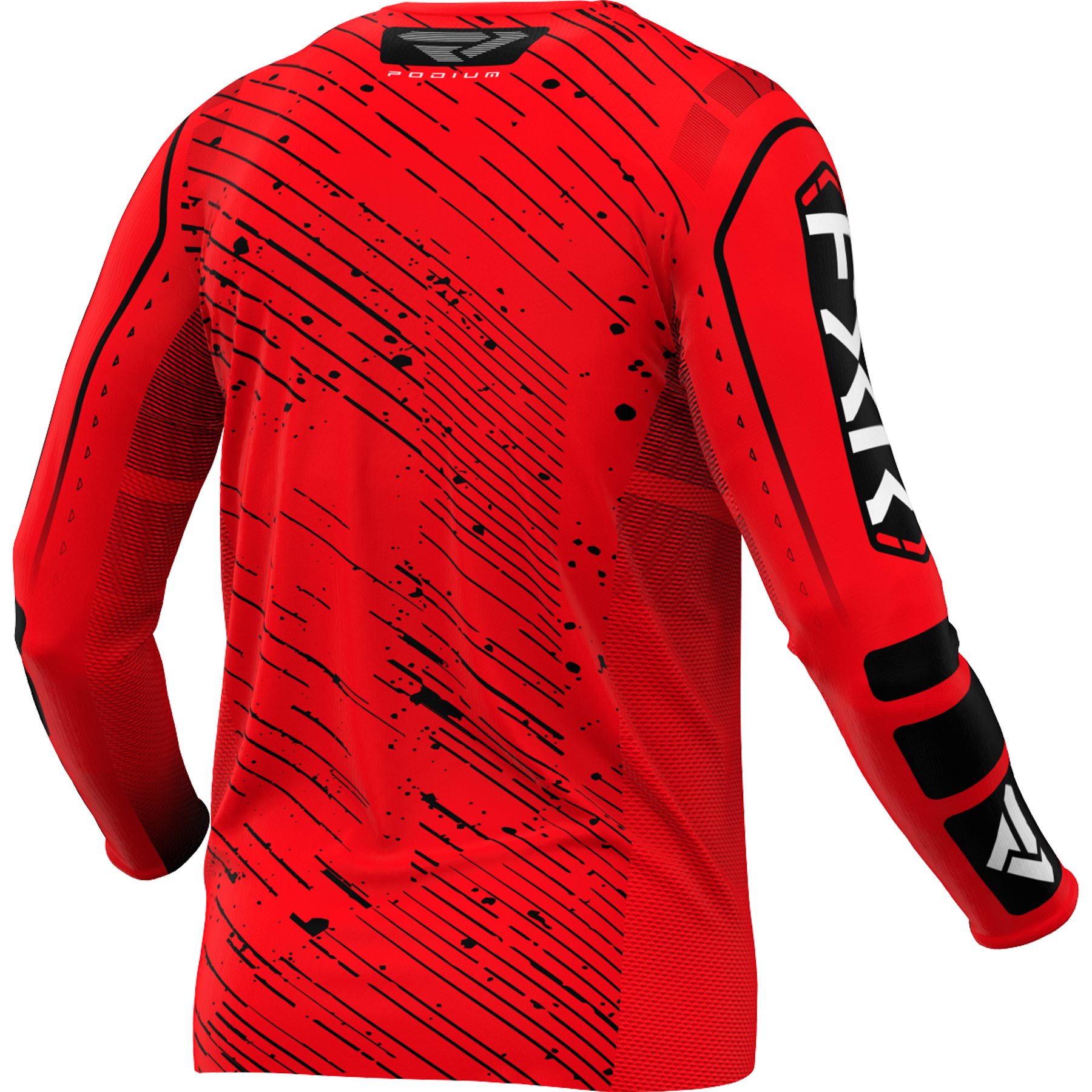 Polera Moto FXR Podium Rojo/Negro