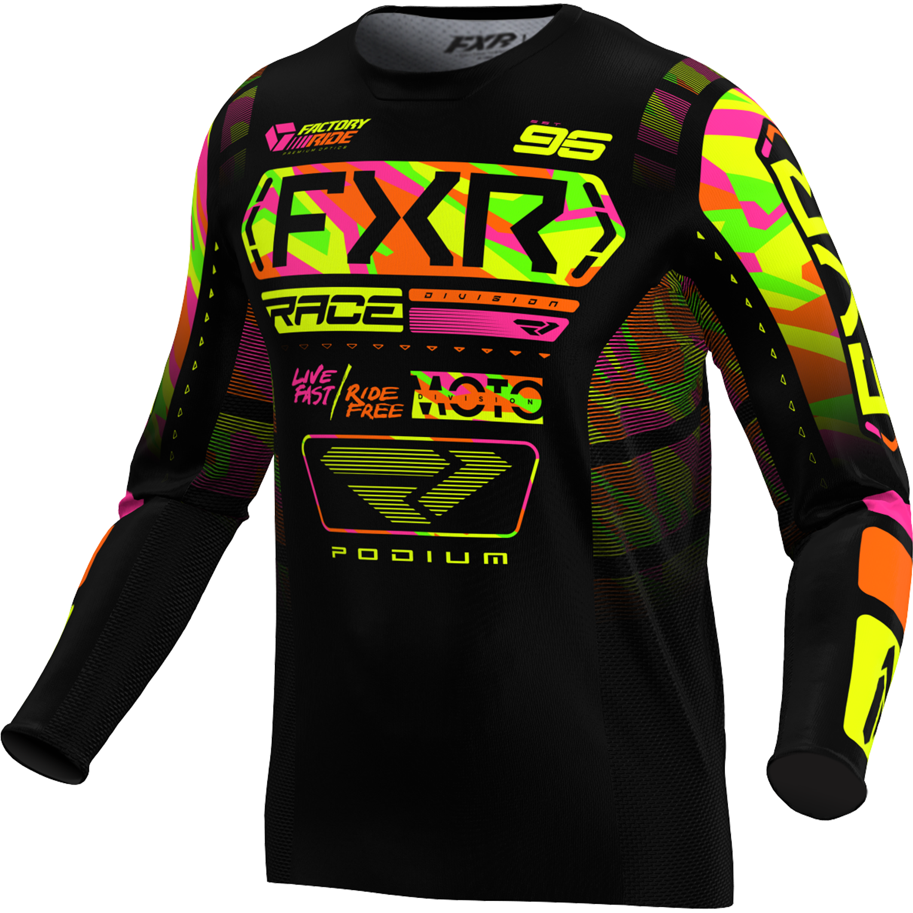 Polera Moto FXR Podium Sherbet Camoo