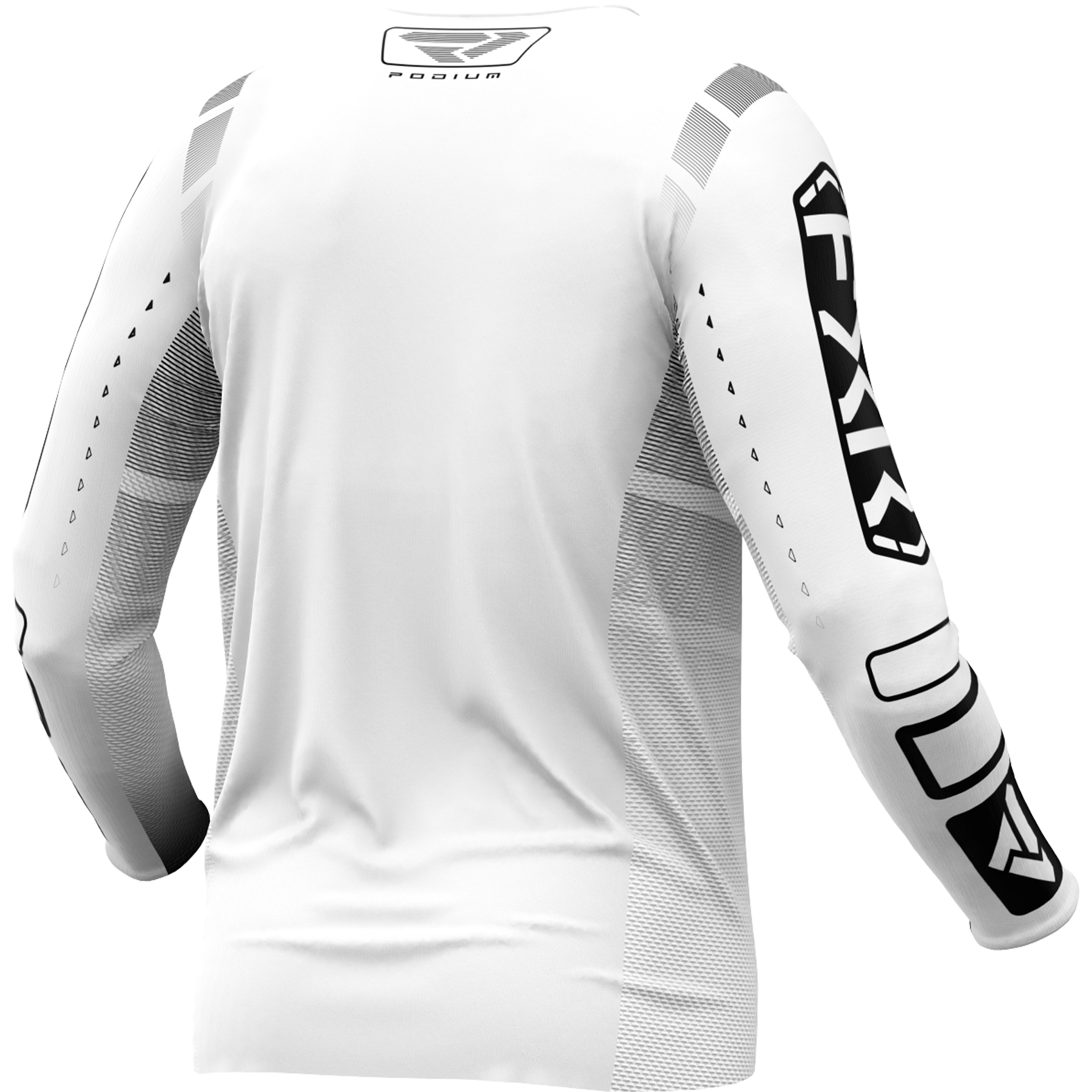 Polera Moto FXR Podium Blanco/Negro
