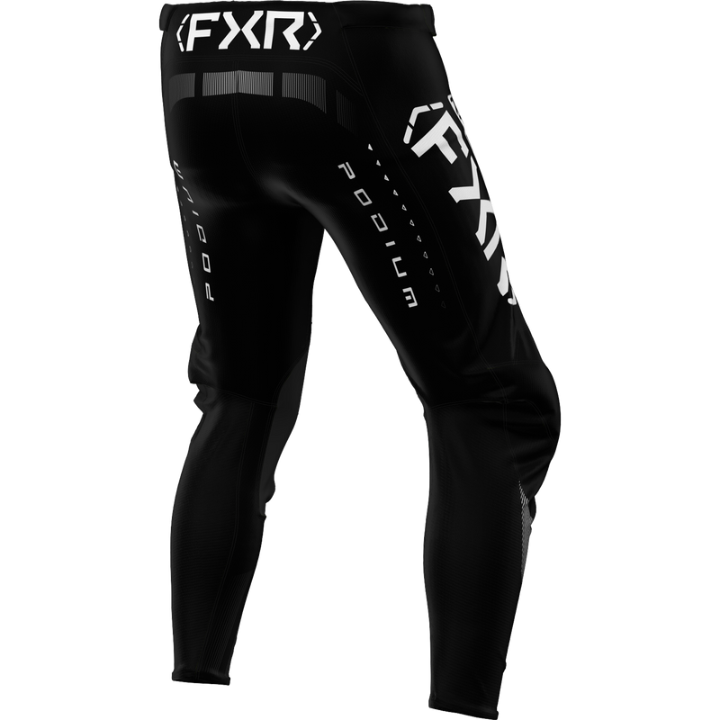 Pantalón Moto FXR Podium Negro/Blanco