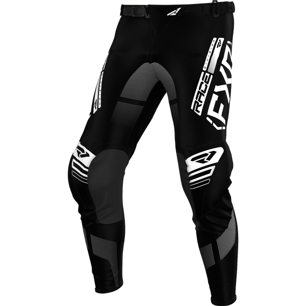 Pantalón Moto FXR Podium Negro/Blanco