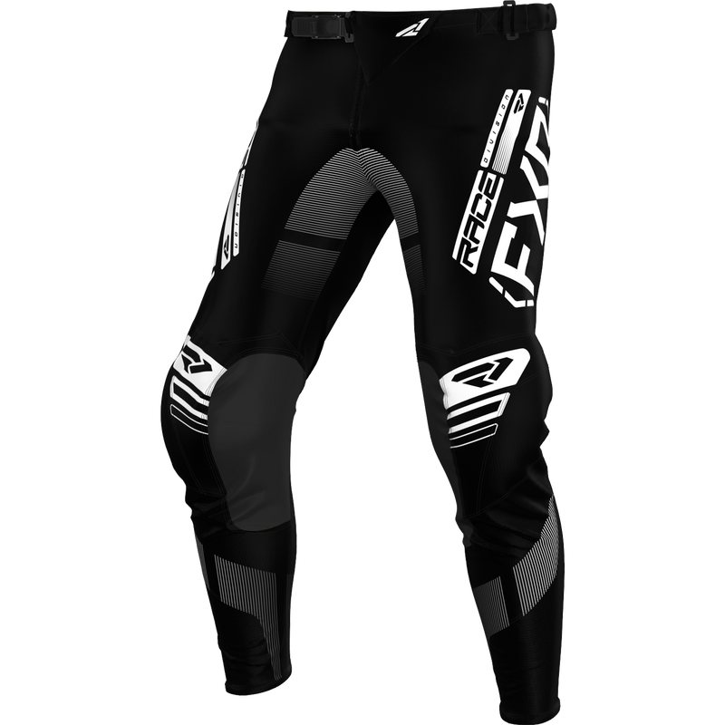 Pantalón Moto FXR Podium Negro/Blanco