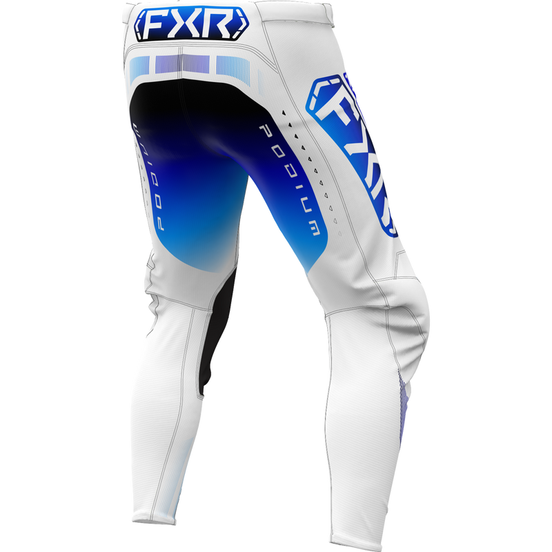 Pantalón Moto FXR Podium Blanco/Azul