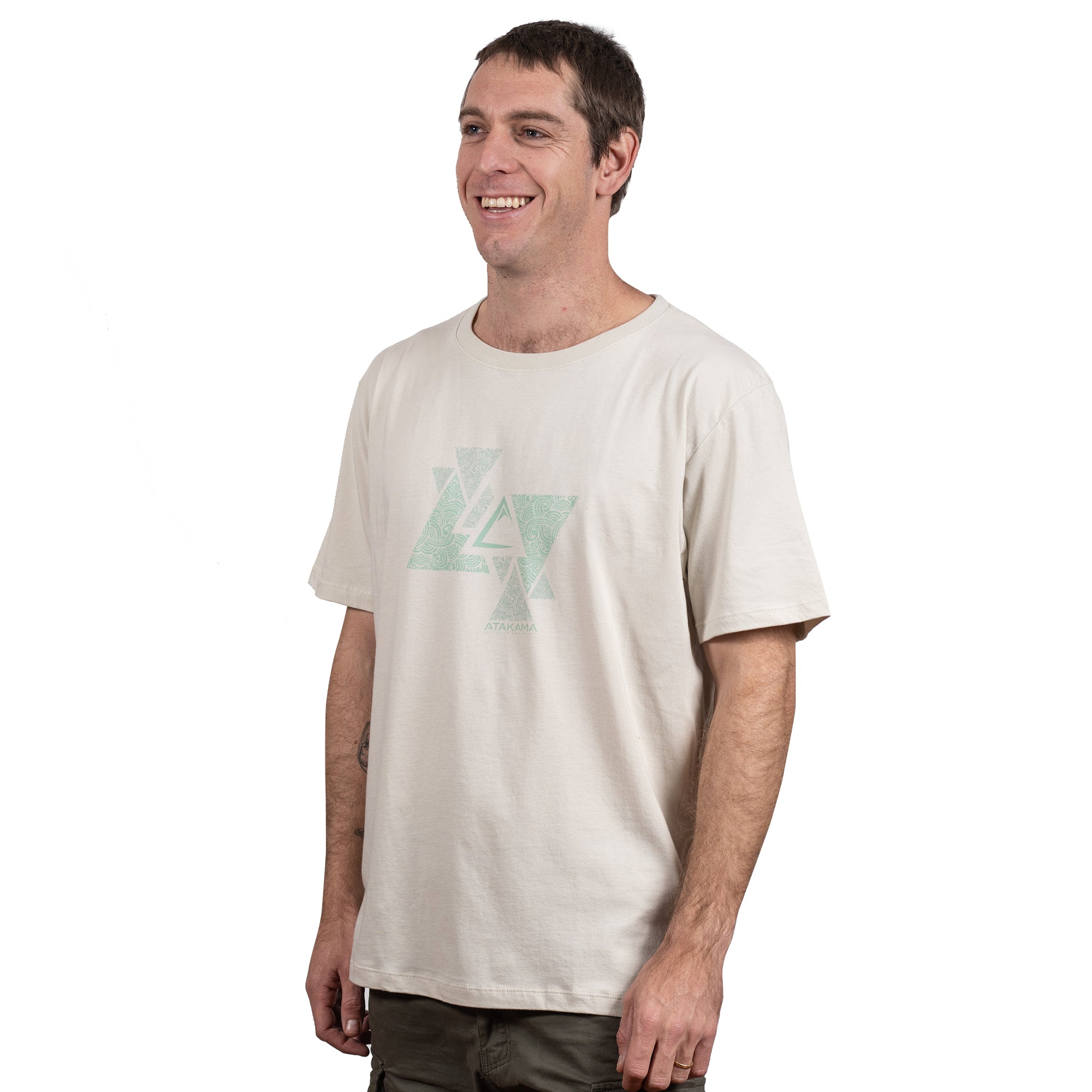 Polera manga corta Triángulos Atakama Outdoor - Rideshop