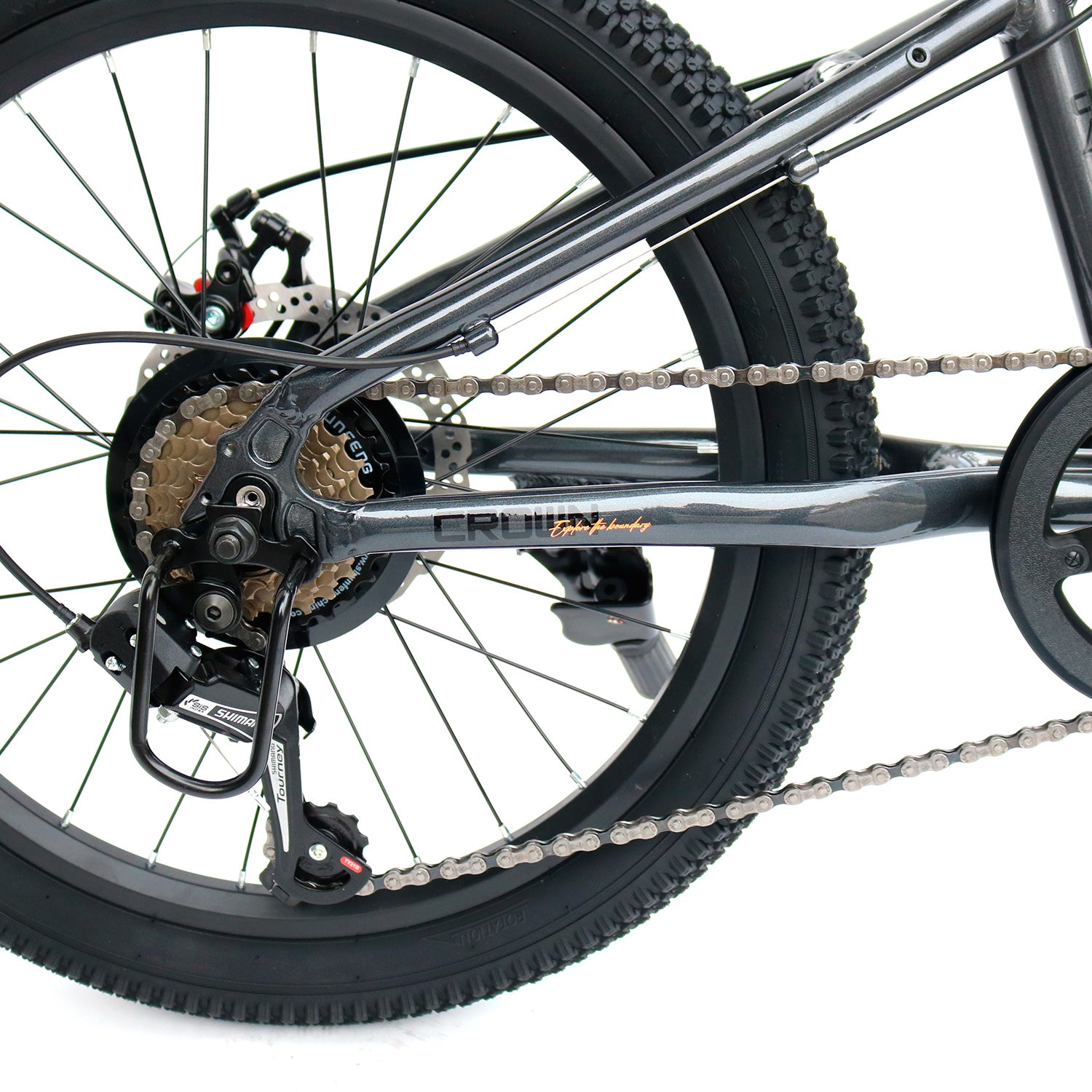 Bicicleta Royal Baby Crown MTB JR 7V 20" Aluminio Gris
