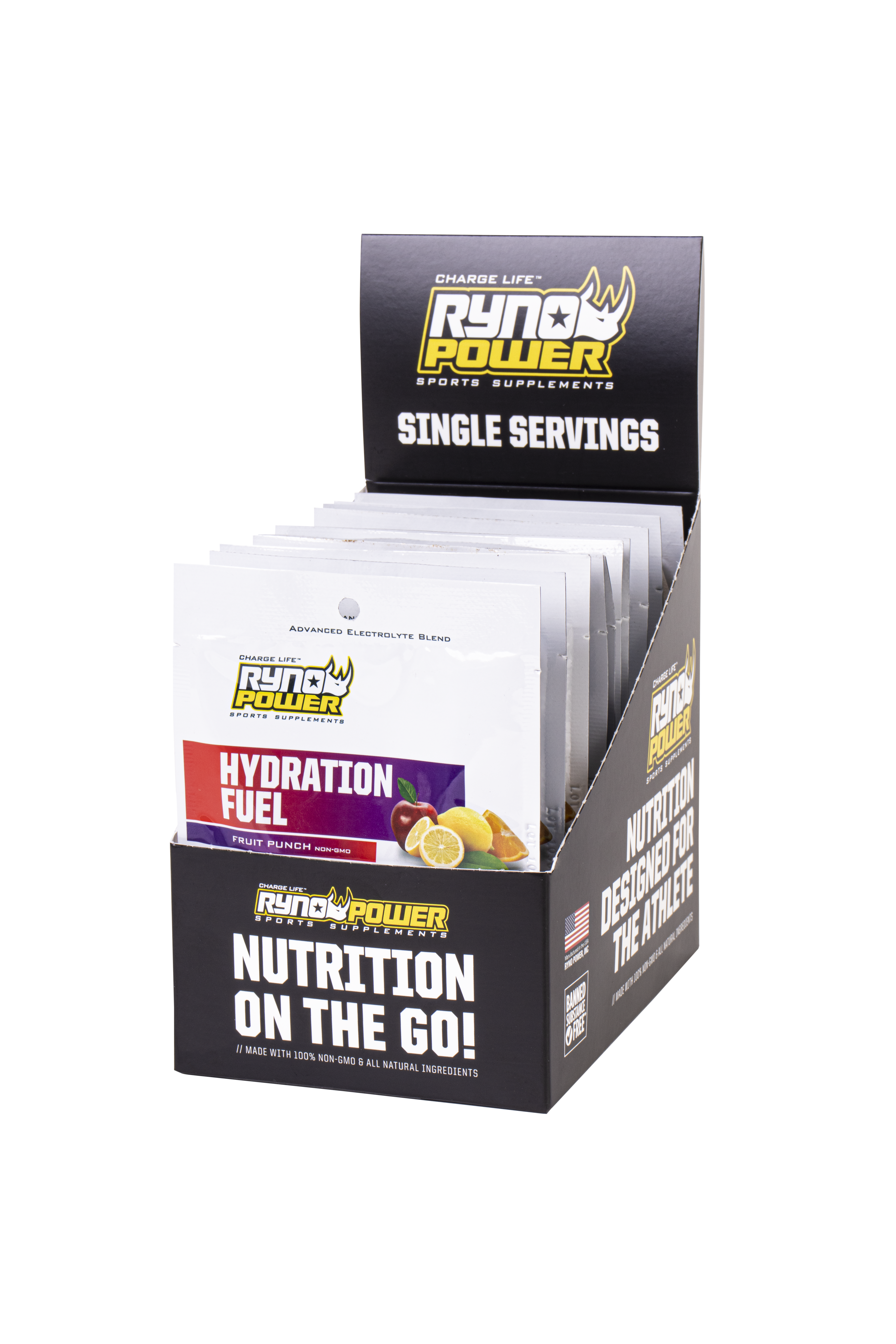 Hydration Fuel Ryno Power Fruit Punch Caja 12 Unidades