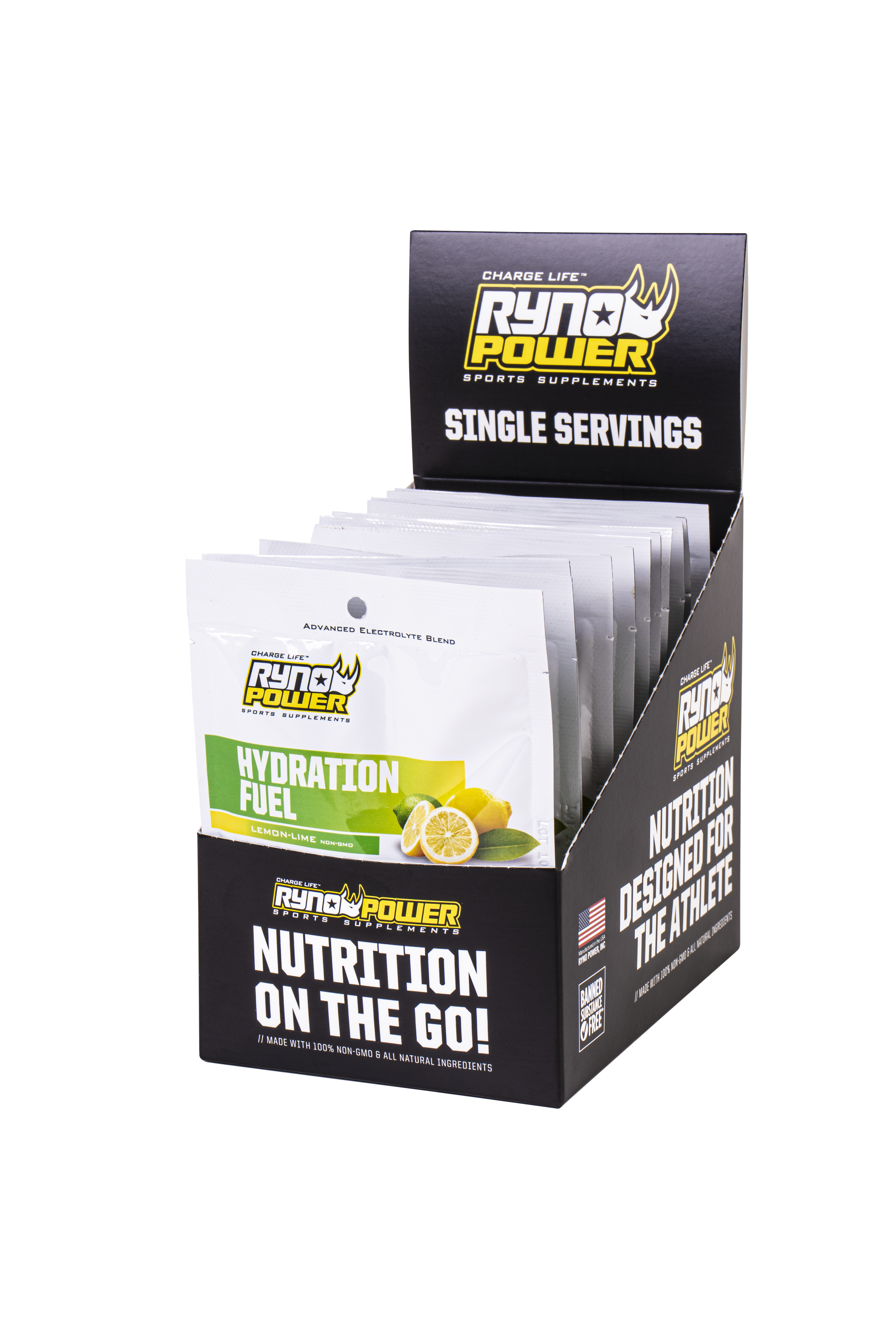 Hydration Fuel Ryno Power Lemon Lime Caja 12 Unidades