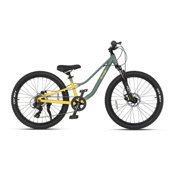 Bicicleta Infantil Roda Pro 24 Sport Verde-Amarillo