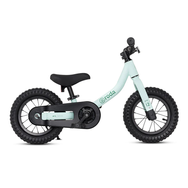 Bicicleta Infantil Roda Pro 12 Full +Kit de Pedales Aro 12 Verde Agua