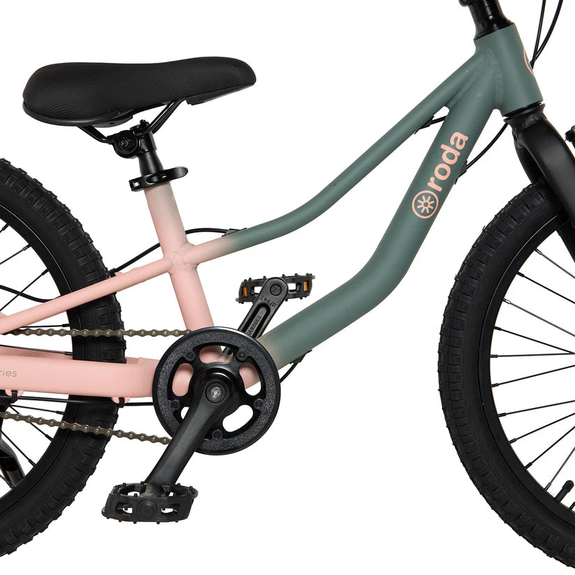Bicicleta Infantil Roda Pro 20 Sport Verde-Rosado