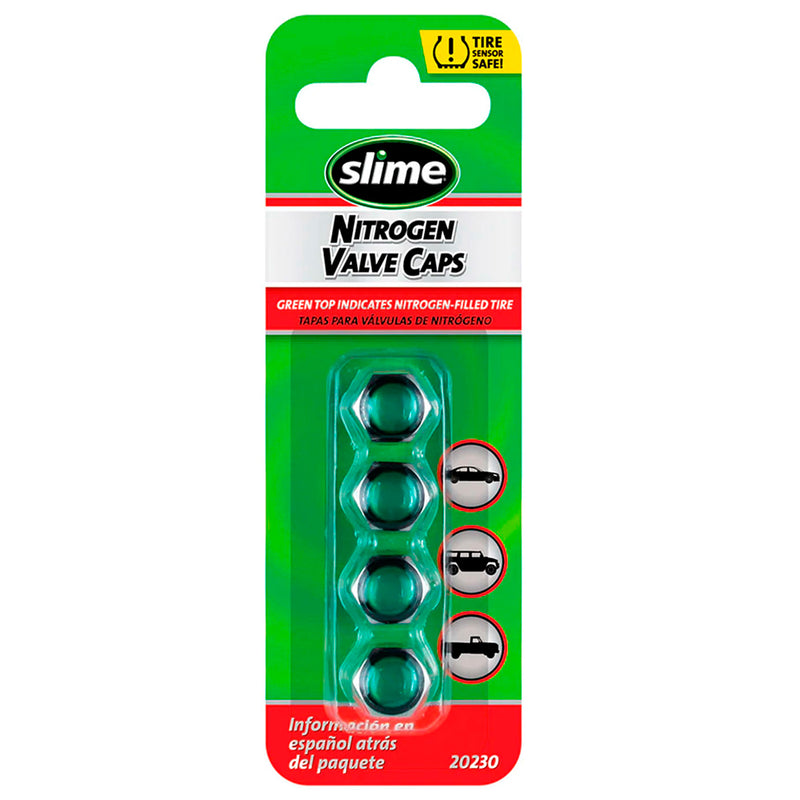 Slime Tapones de válvula de nitrógeno acero - Rideshop