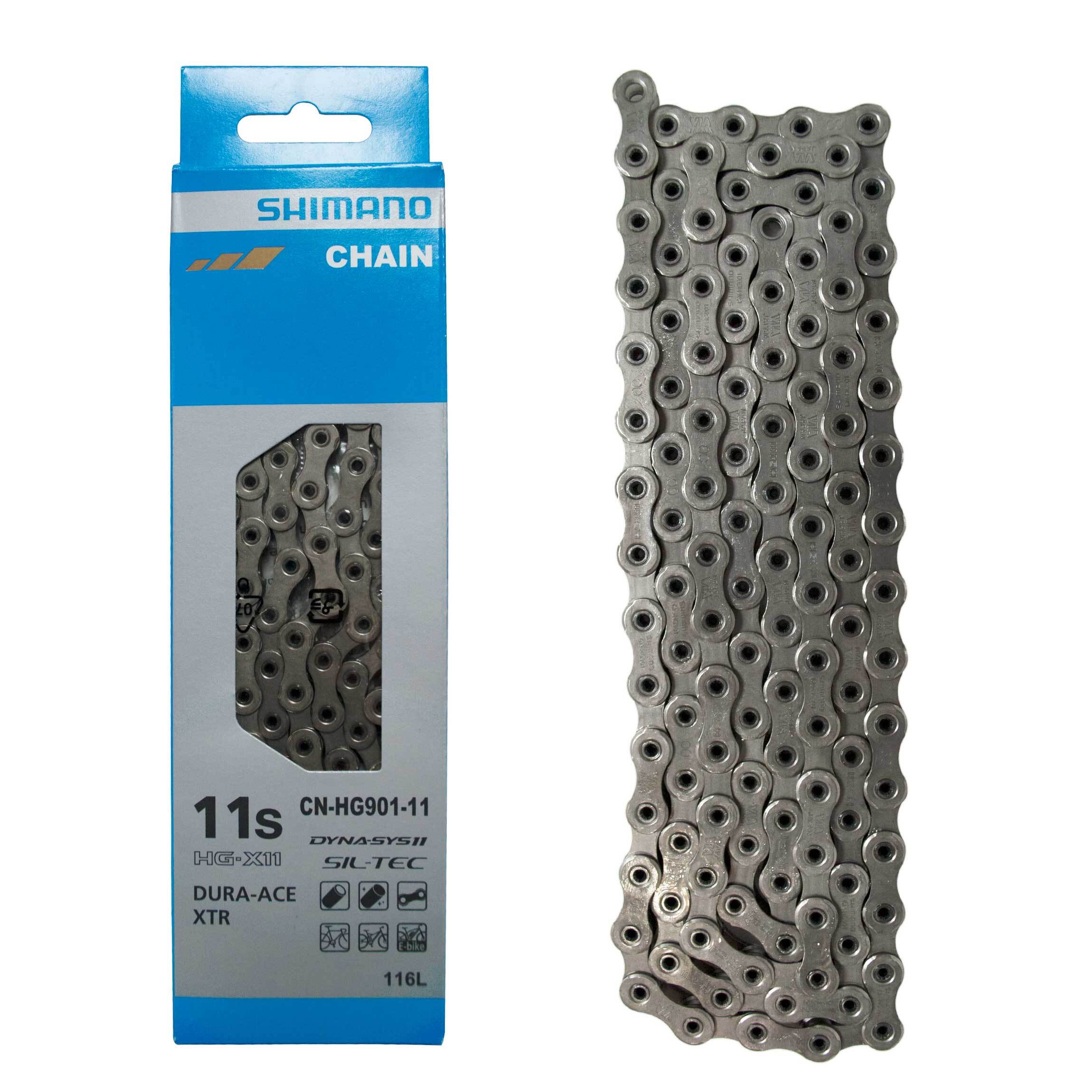 Cadena Shimano 11V Cn-Hg901-11 For 11-Speed  Road/Mtb/E-Bike Compatible 116 Links W/Quick Link