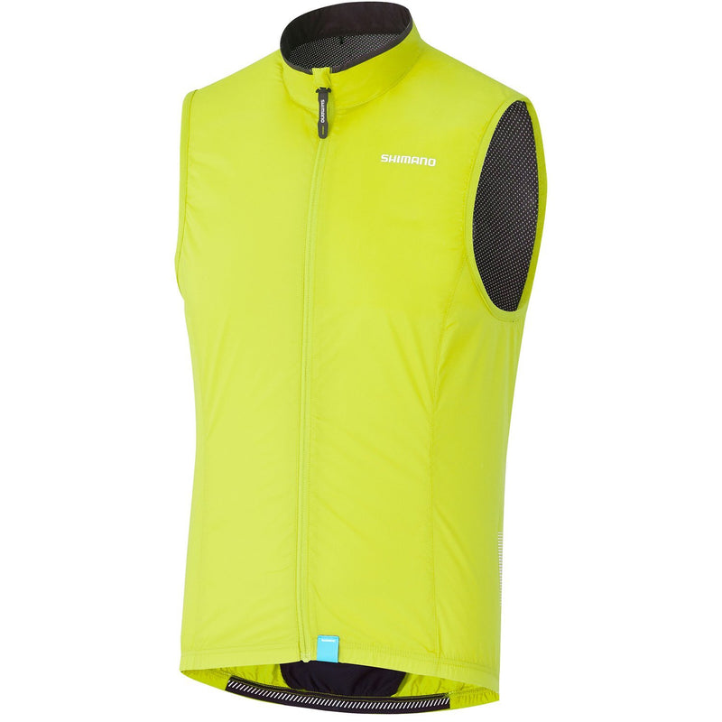 Shimano Corta Viento Compact Wind Vest, Neon Yellow - Rideshop