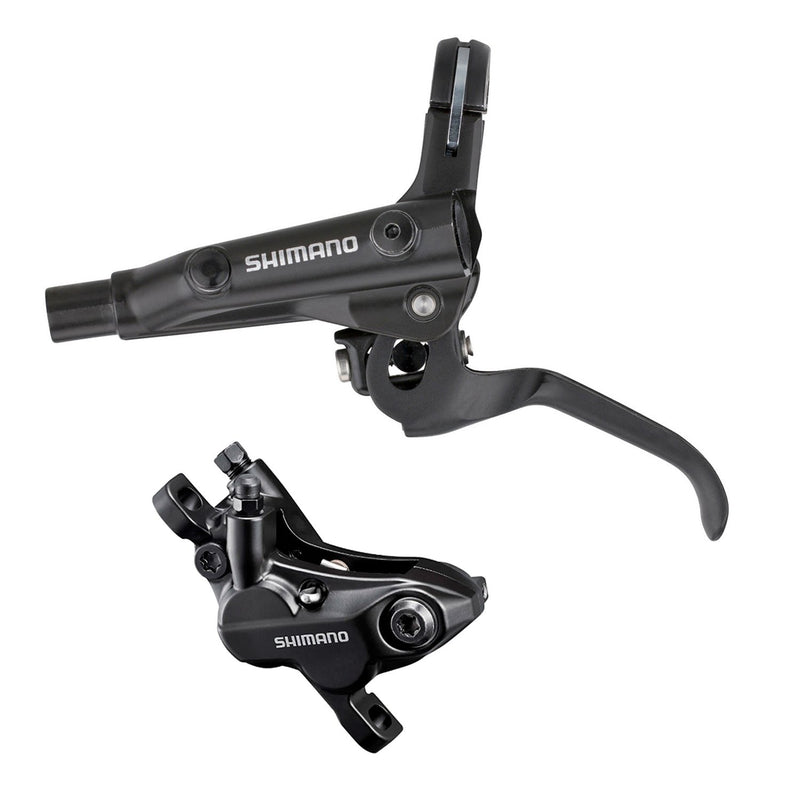 Shimano Freno Hidraulico Completo Set/J-Kit, Bl-Mt501(L), Br-Mt520(F), Black, W/O Adapter, Resin Pad