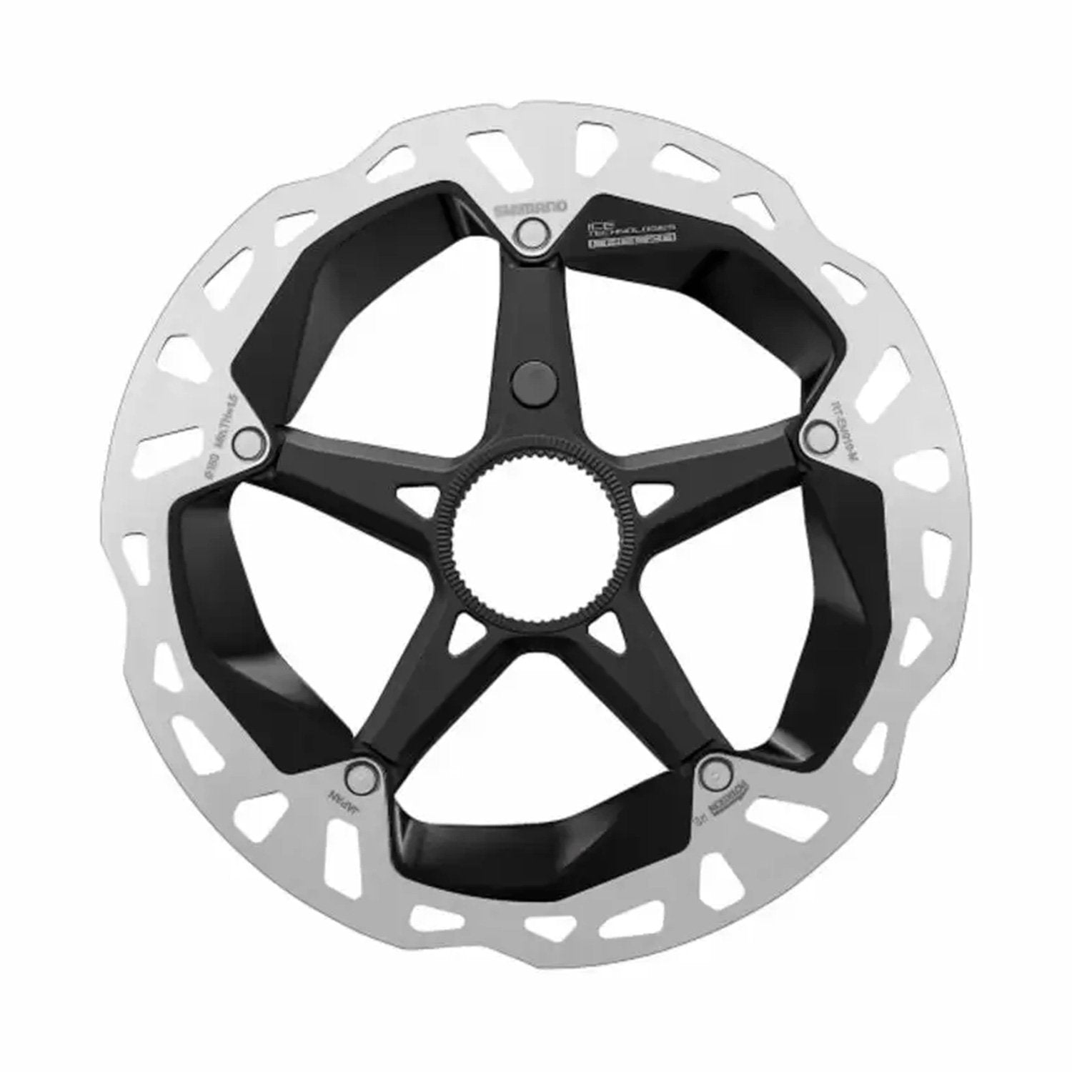 Rotor Freno Disco Shimano Rt-Em910 M 180Mm W/Lock Ring External Serration   Steps  Ind.Pack Irtem