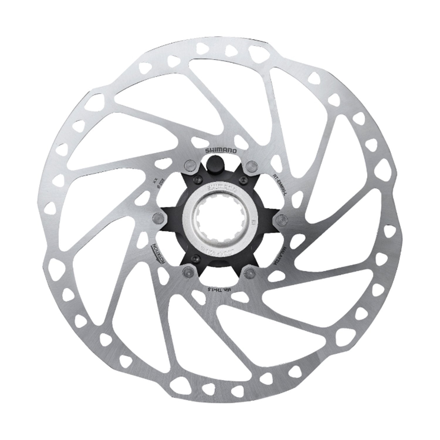 Rotor Freno Disco Shimano Rt-Em600 M 180Mm W/Lock Ring External Serration   Steps  Ind.Pack Ertem