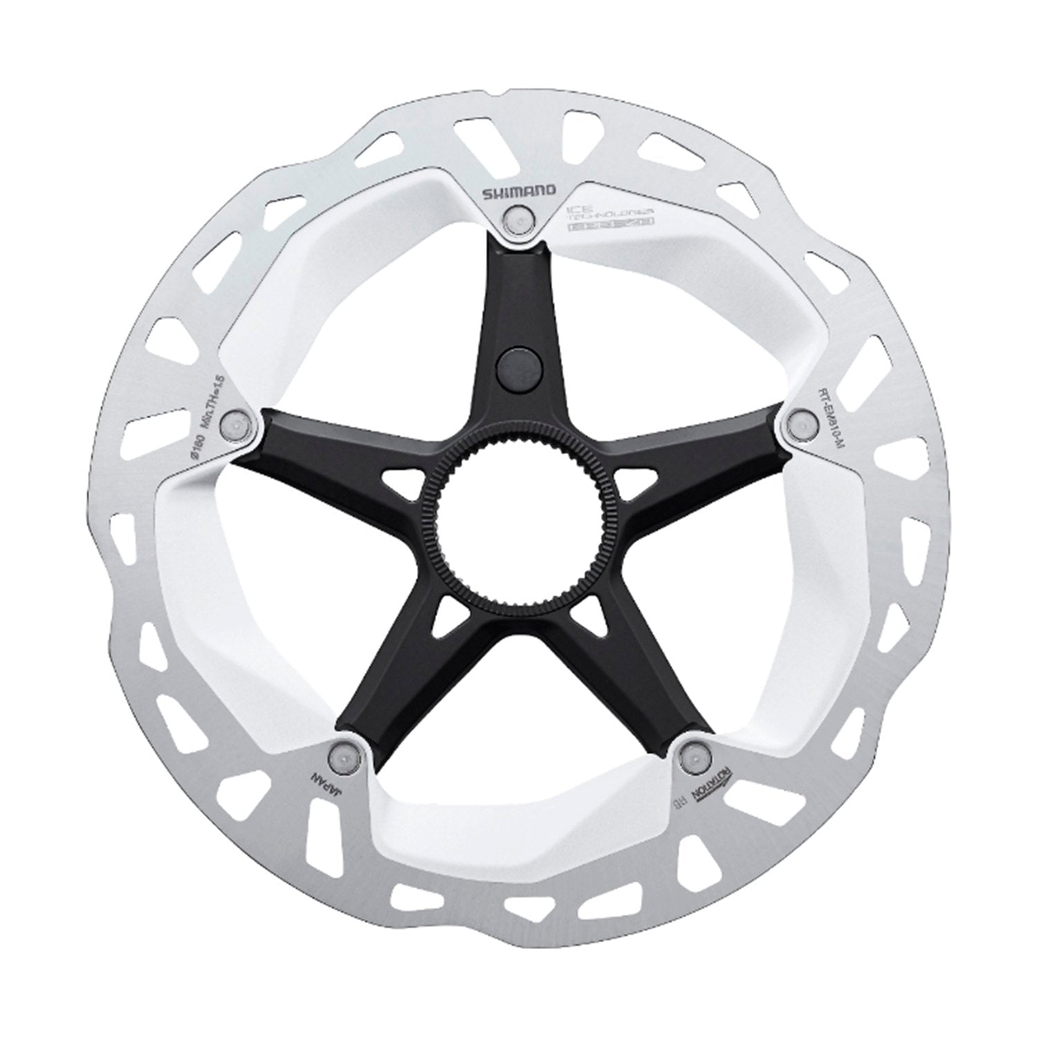 Rotor Freno Disco Rtem810 Shimano M 180Mm Lock Ring Internal Serration. Irtem810Mi