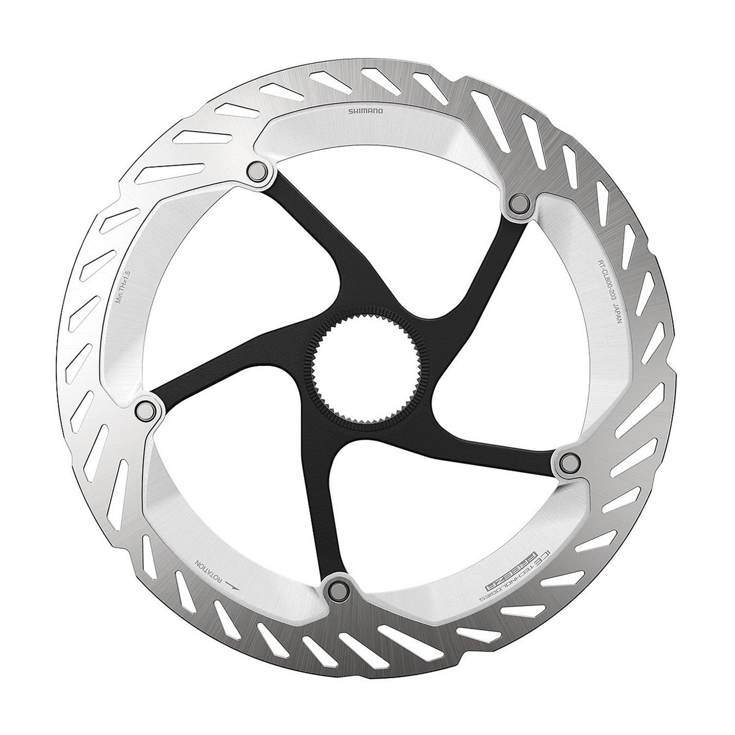 Rotor Shimano Rotor For Disc Brake Rt-Cl800 L 203Mm W/Lock Ring External Serration