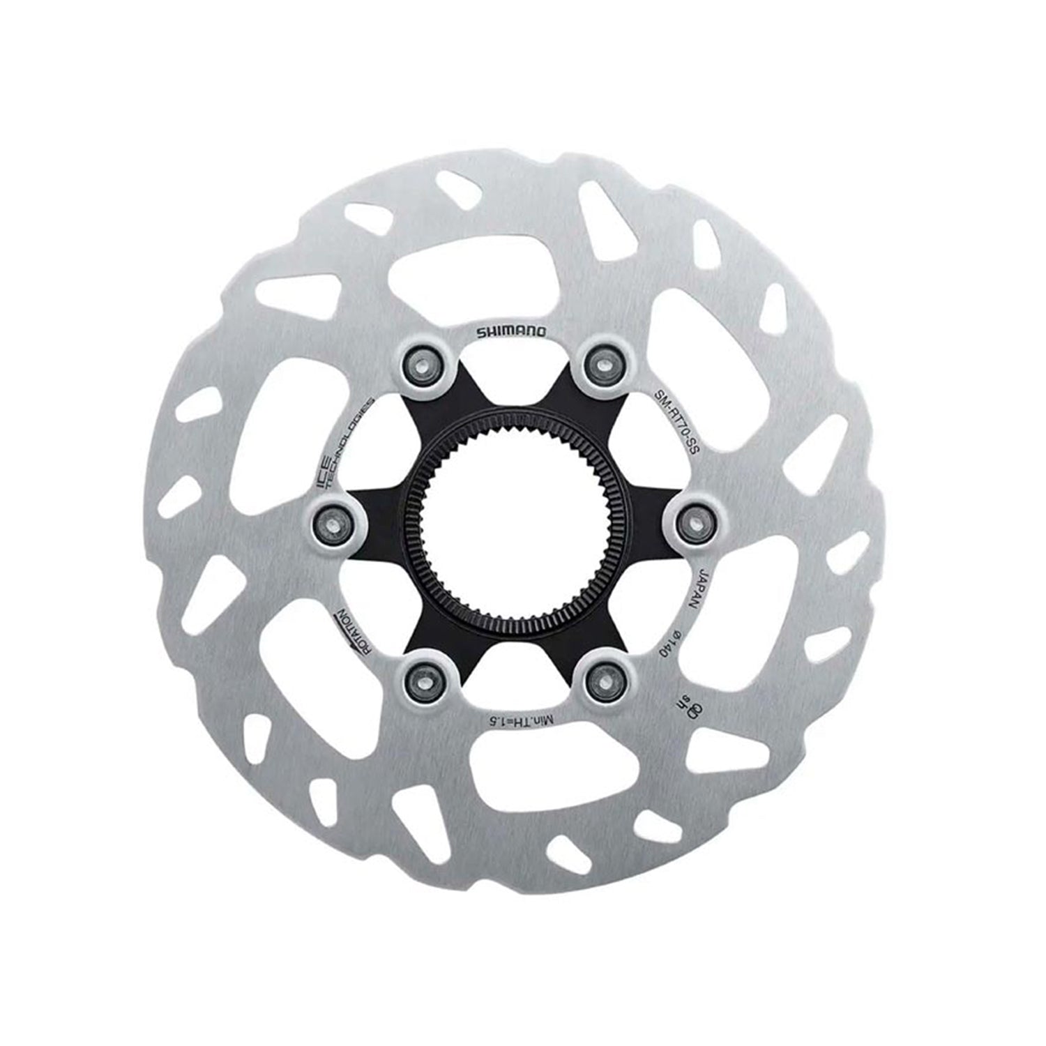 Rotor Freno Shimano Rotor For Disc Brake Sm-Rt70 Ss 140Mm W/Lock Ring External Spline  Ind.Pack