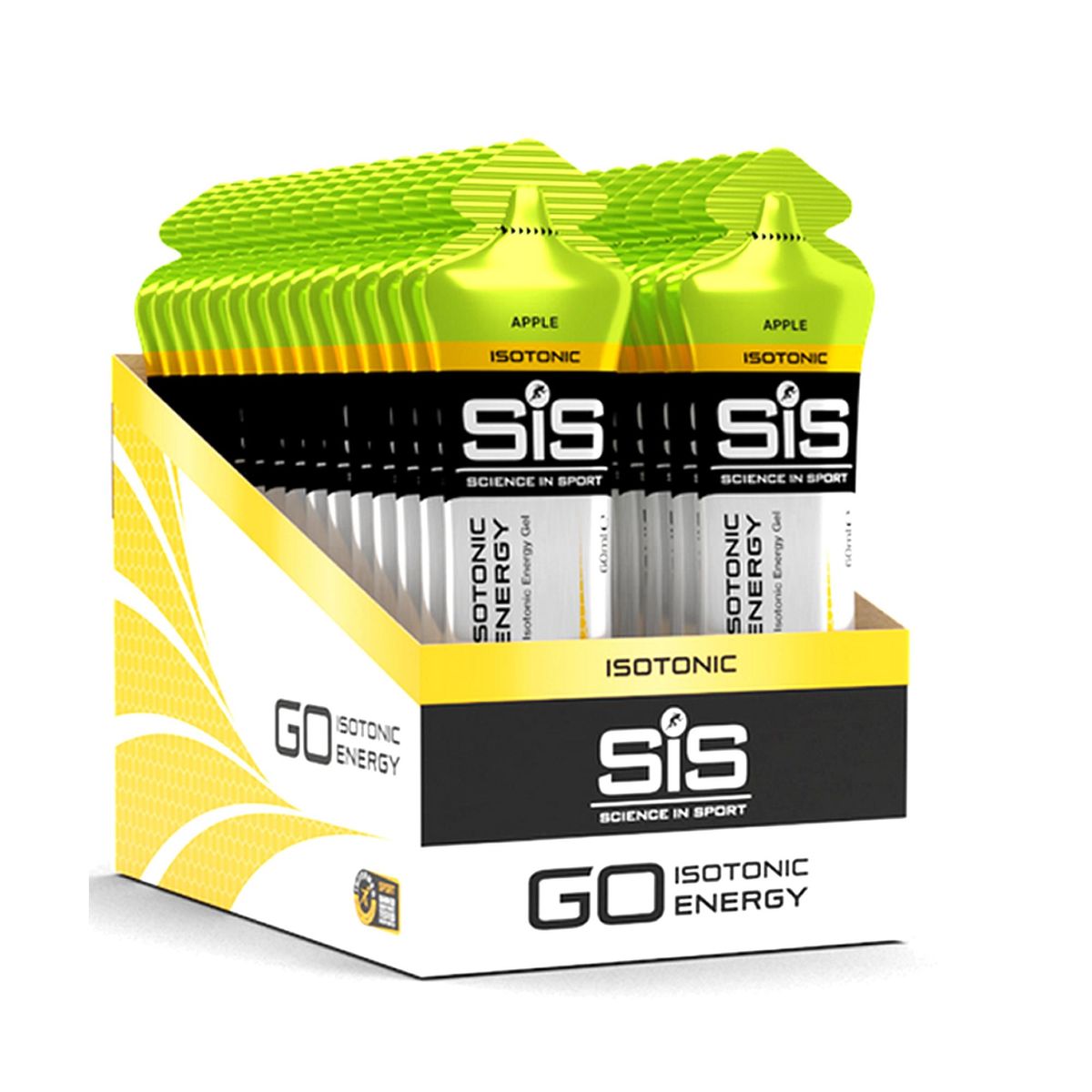 Caja SIS Gel GO Isotónico Manzana 60ml 30U