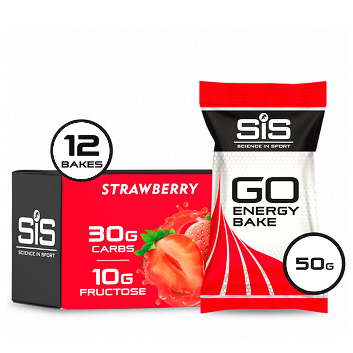 Caja SIS Barra GO Energy 50g 12U - Frutilla
