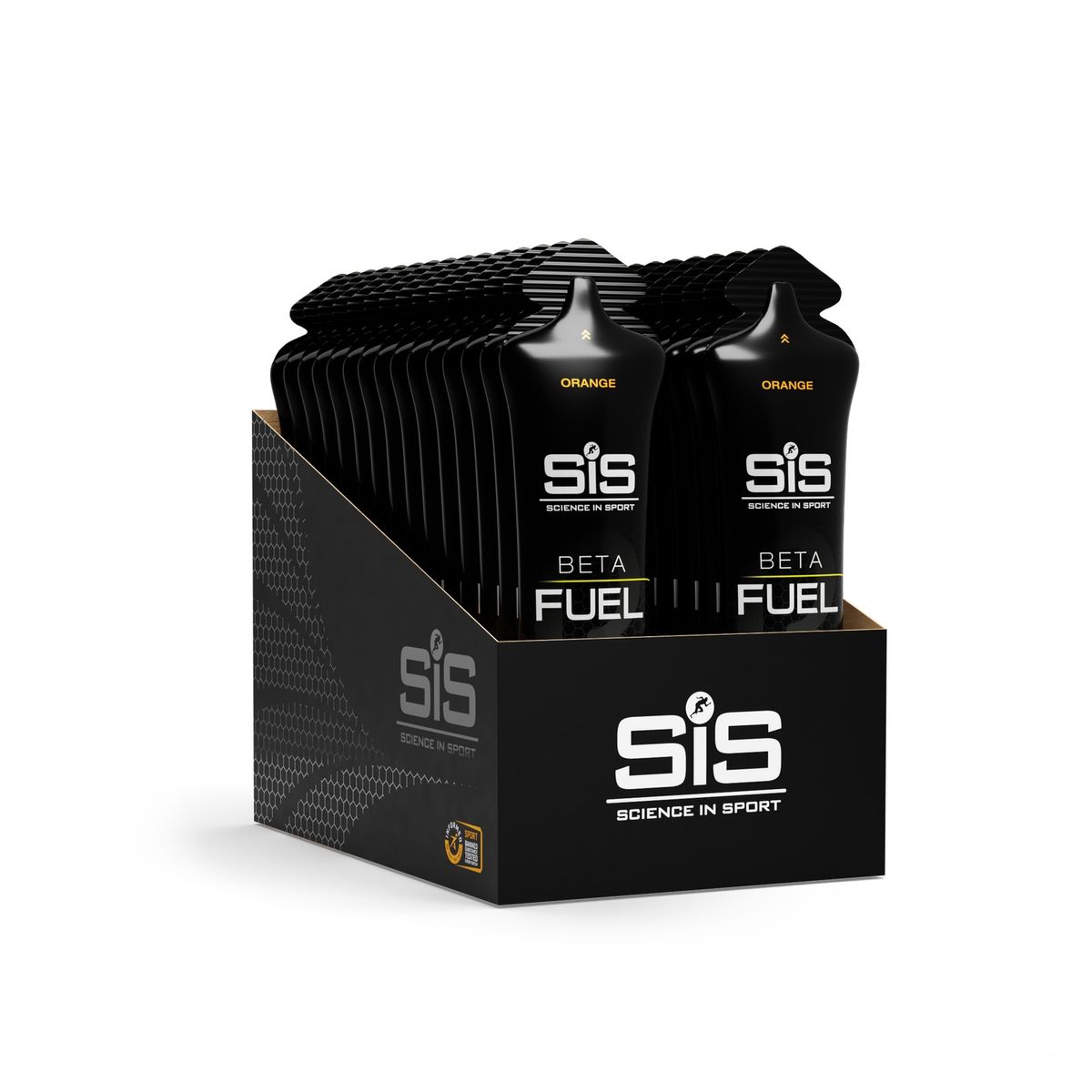 Caja SIS Gel Beta Fuel 60ml 30U - Naranja