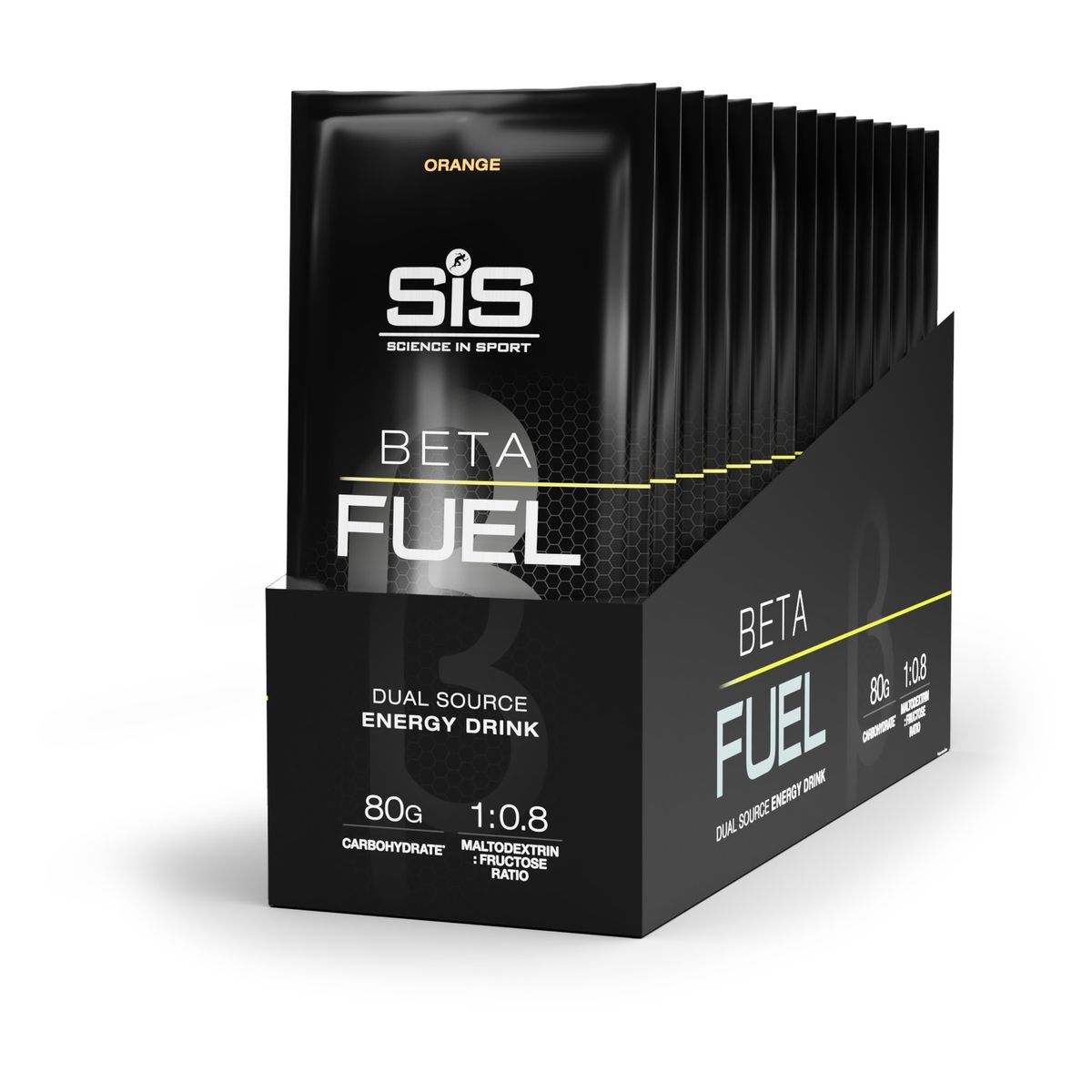 Caja SIS Polvo Beta Fuel 80 82g 15U - Naranja